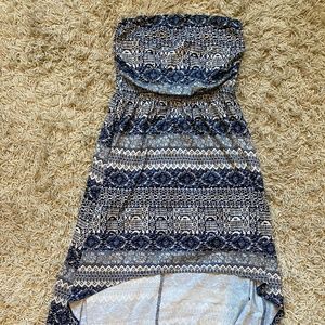 HighLow Strapless Summer Dress